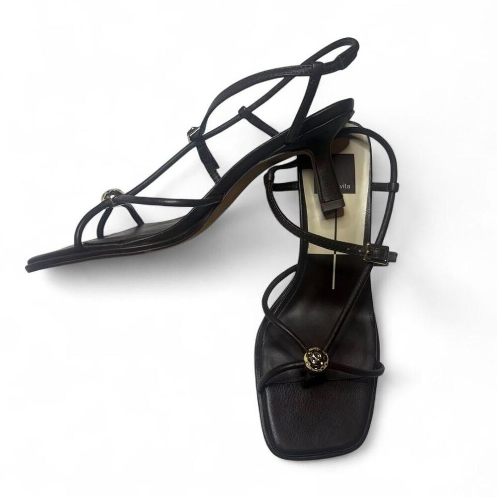 Dolce-vita Women's Black and Brown Sandals - Picture 2 of 4